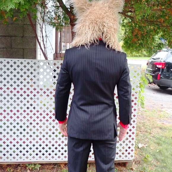 Japanese Pinstripe Suit -  40 R Jacket  Pants 32/30 - Picture 4 of 5